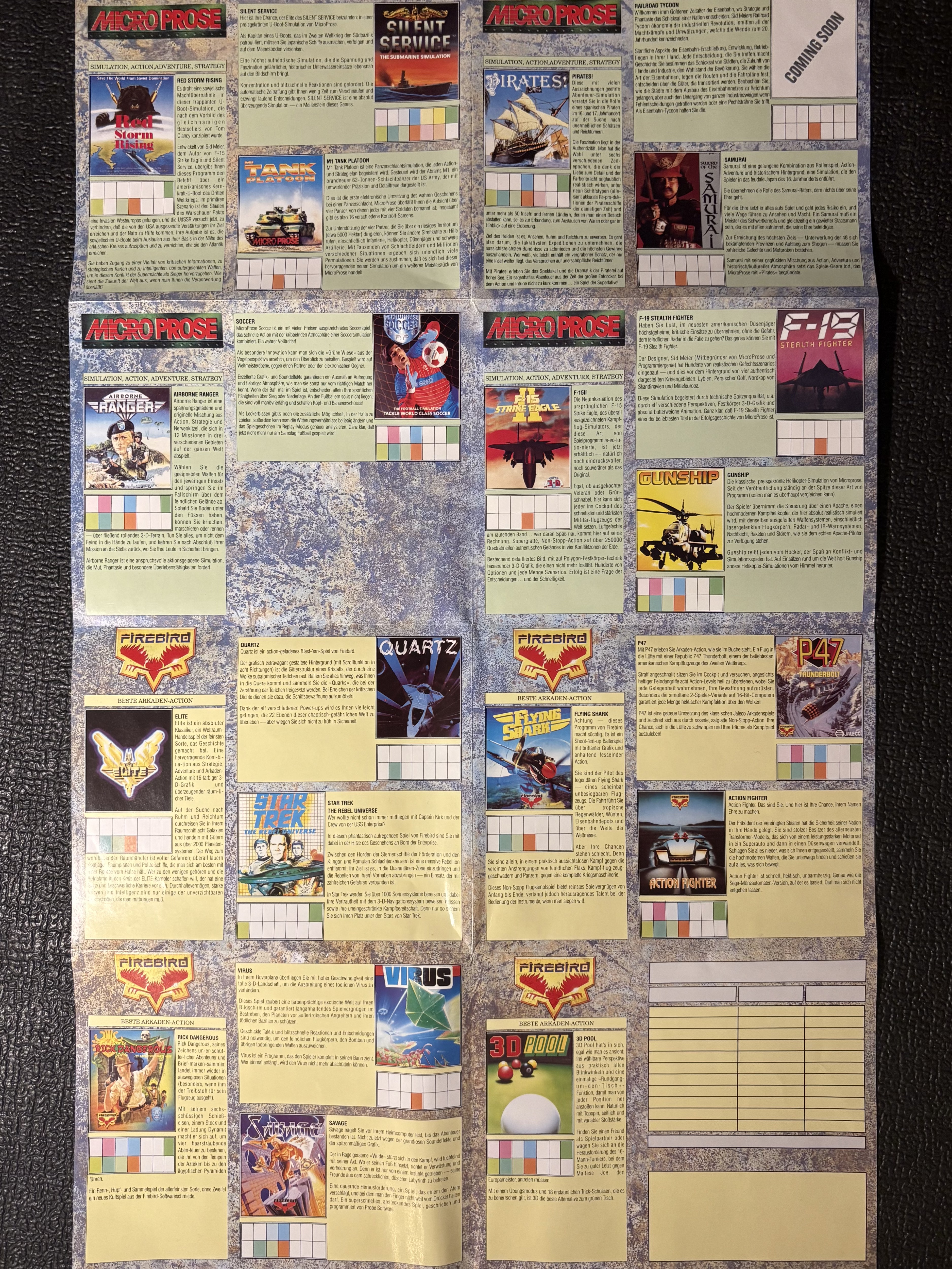 MicroProse Catalogue 1990 image 2